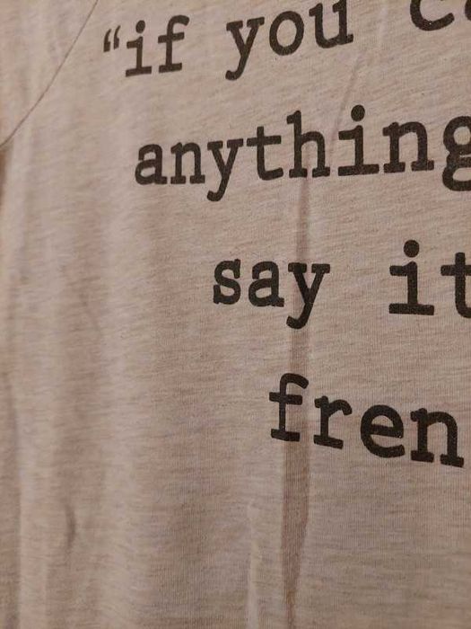 damski beżowy T-shirt