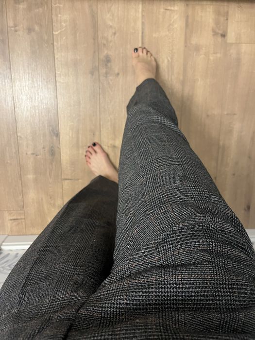 Spodnie eleganckie kant krata