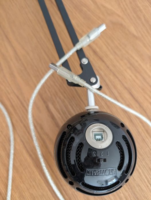 Microfone Blue Snowball + braço suporte