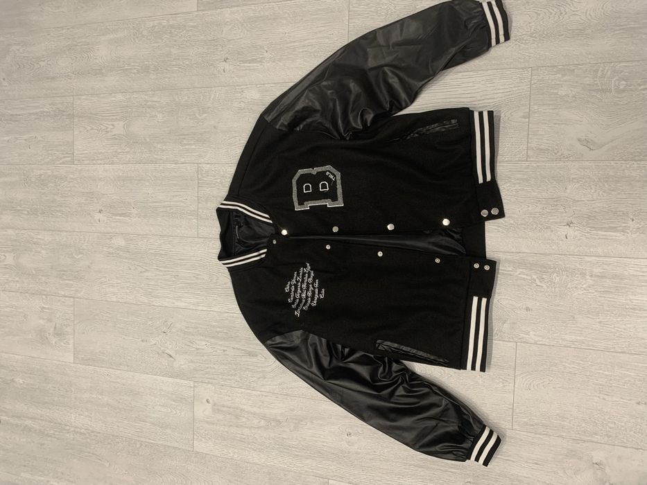 Черный бомбер унисекс