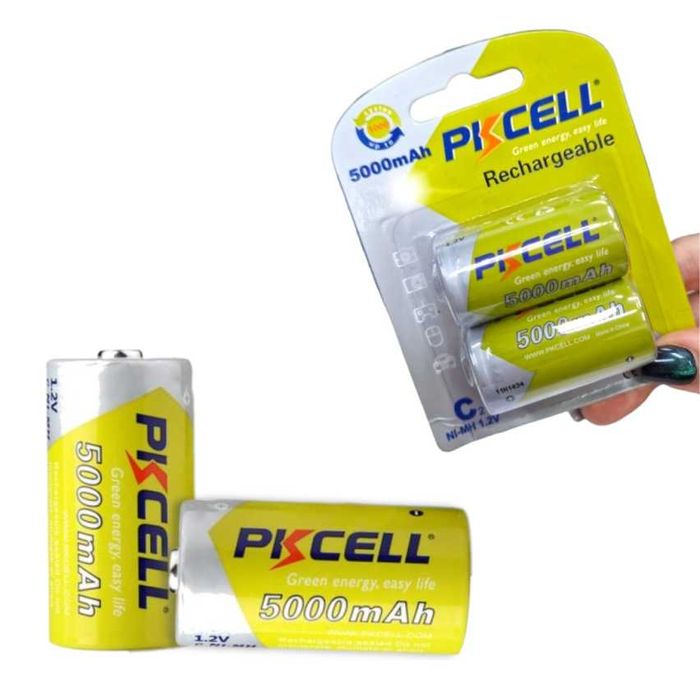 Rechargeable C Batteries, 5000 mAh and 1.2 V64730067779073121