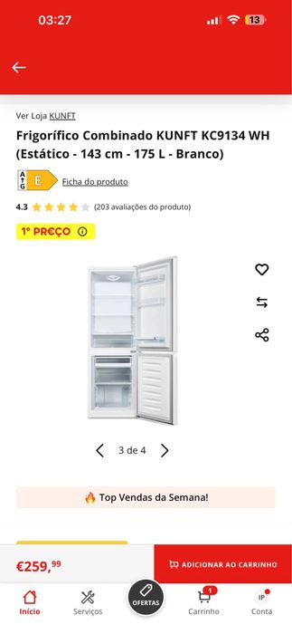 Frigorifico combinado kunft