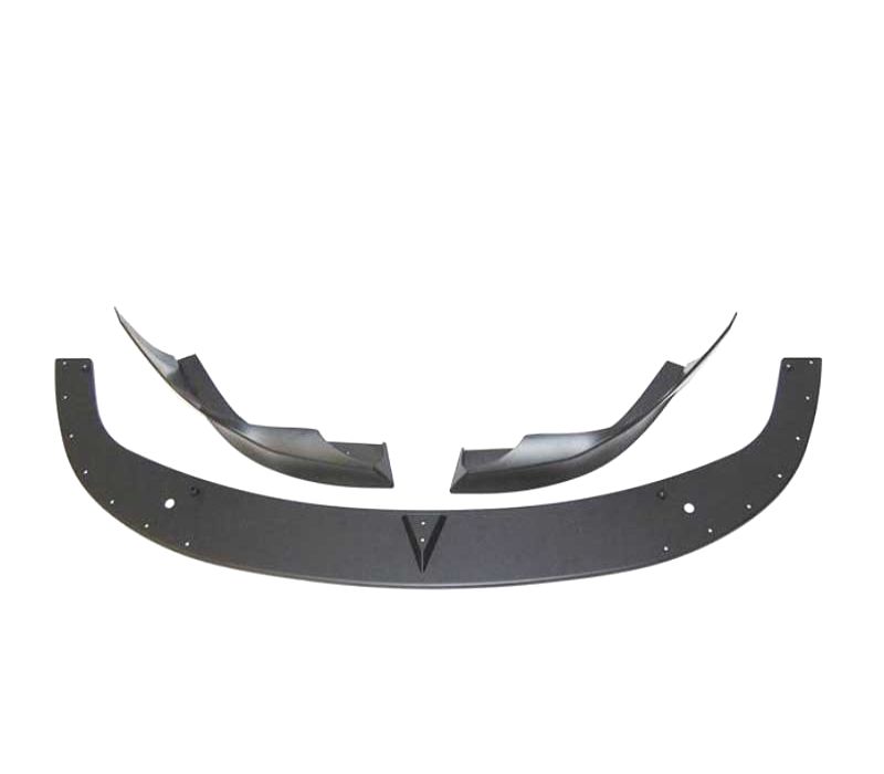 SPOILER LIP FRONTAL BMW E60 E61 03-10 LOOK M TECH II PRETO + SPLITTERS
