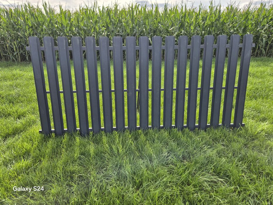 Płot sztachety metalowe 120x245