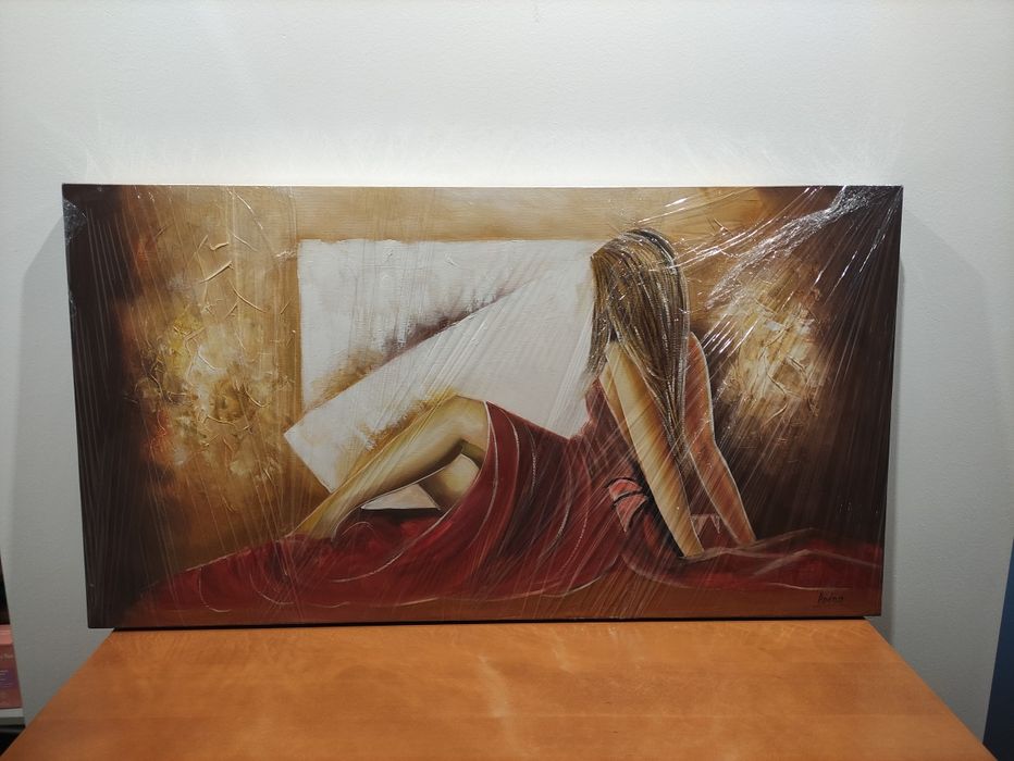 Tela pintura com 120x65cm
