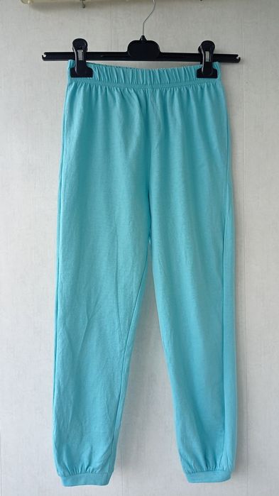 Штанишки george серо-коричневые, бирюзовые на 7-8 лет рост 122-128 см