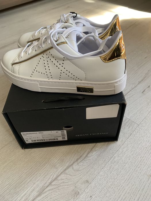 Sneakersy  skórzane Armani Exchange