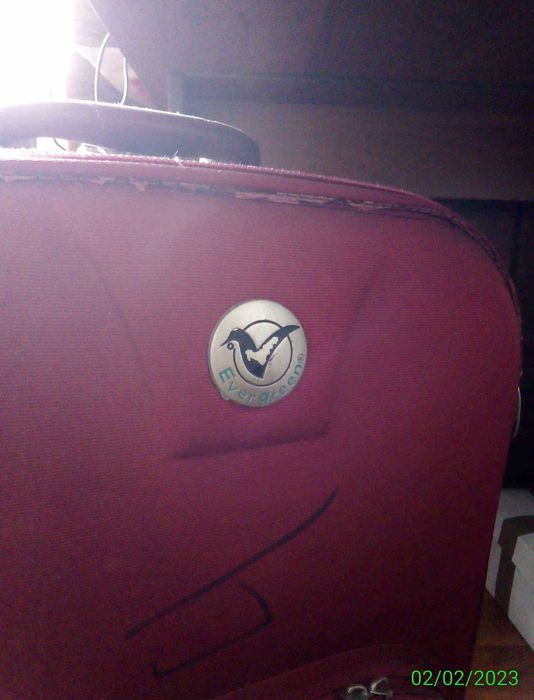 дорожня туристична валіза чемодан броньовик EVERGREEN невелика глубока