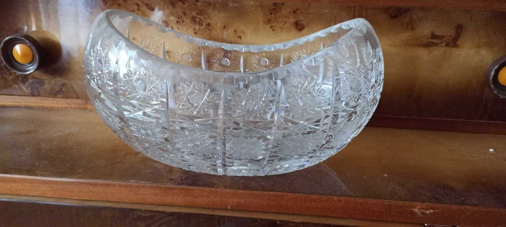 vintage, PRL-owska misa, kryształ