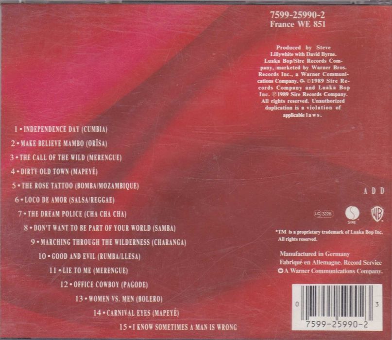 David Byrne - Rei Momo64862907397121121