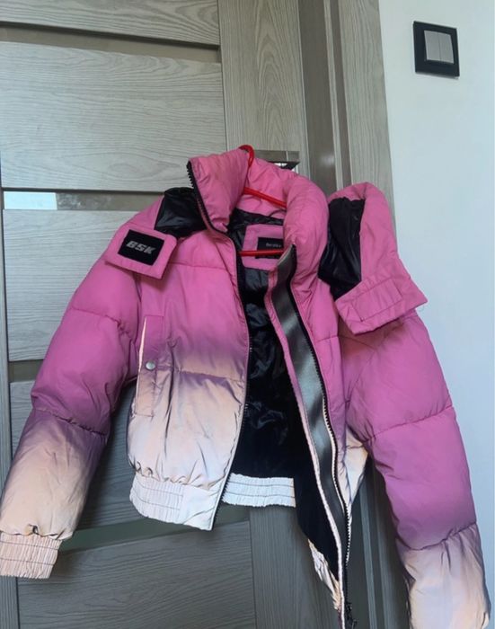 kurtka puchowa odblaskowa