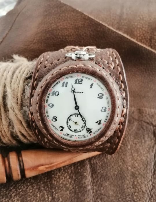 Pasek do zegarka kieszonkowego rękodzieło