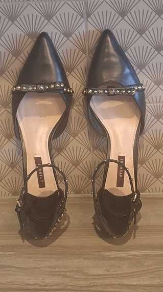 Uterque/ Massimo Dutti czółenka ćwieki r.38