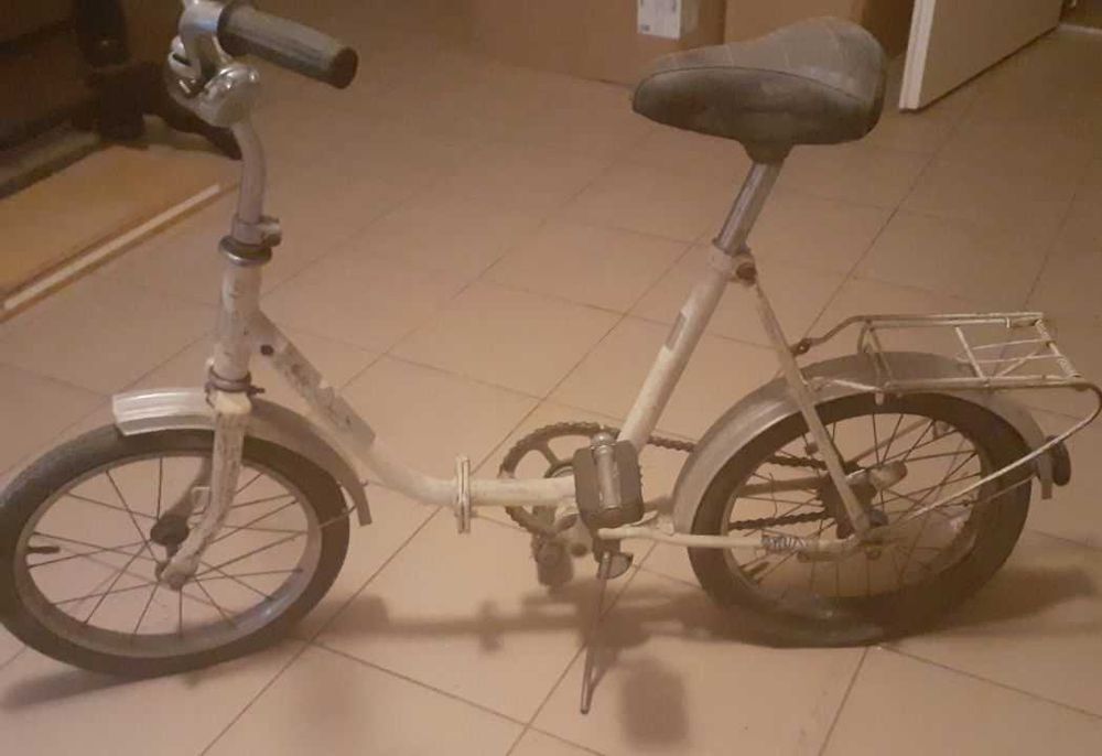 Rower składak biały dziecięcy