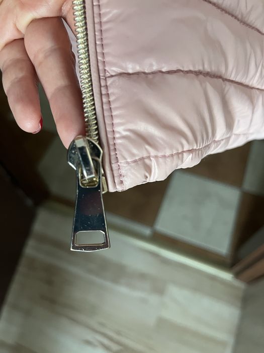 Cienka kurtka różowa pikowana roz 44