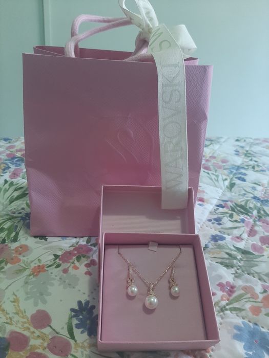 Новые серьги-колье из 100% кристаллов SWAROVSKI с жемчугом