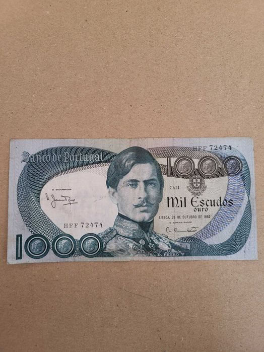 Nota Mil Escudos - D. Pedro V - 26/10/1982