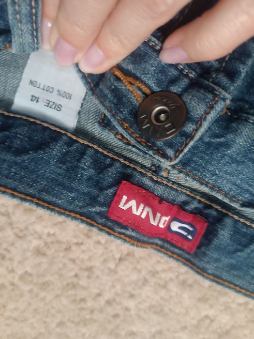 Spódnica spódniczka jeansowa denim 14 biodrówka