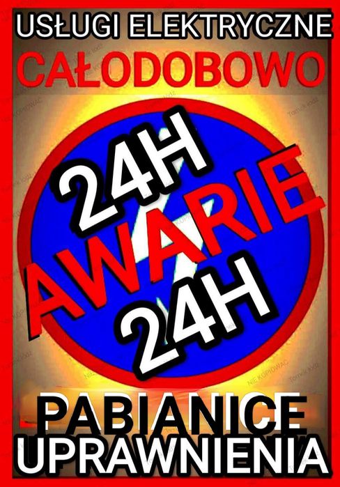 Elektryk AWARIE 24h/7 Łódź (też święta)CAŁA ŁÓDŹ-uprawnienia TANIO