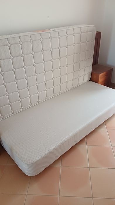 Cama sommier e colchão solteiro 2.00x100