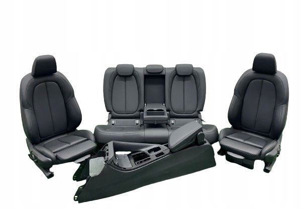 BMW X1 F48 ŚRODEK FOTELE KANAPA TUNEL BOCZKI TAPICERKA CZARNA SKÓRA