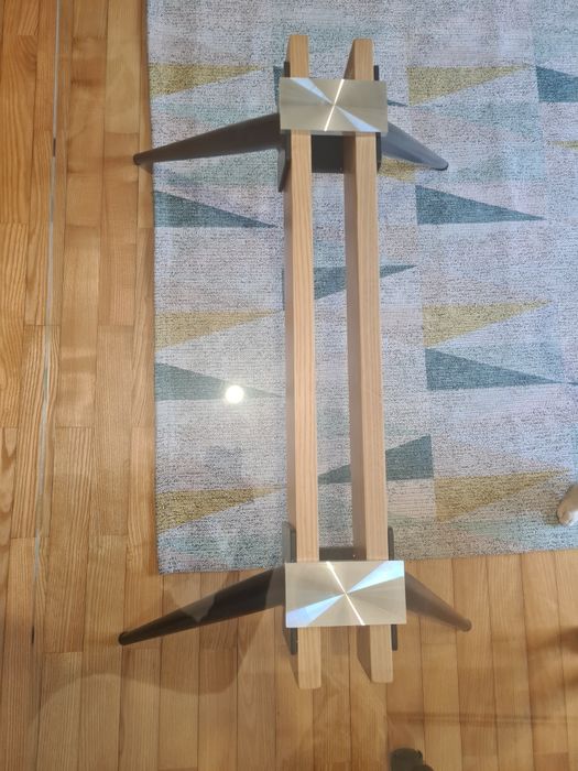 Mesa de centro com tampo de vidro Conforama