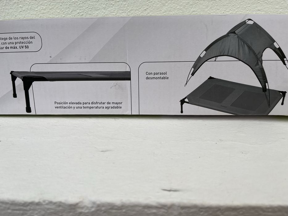 Cama com tapa sol para cães ou gatos