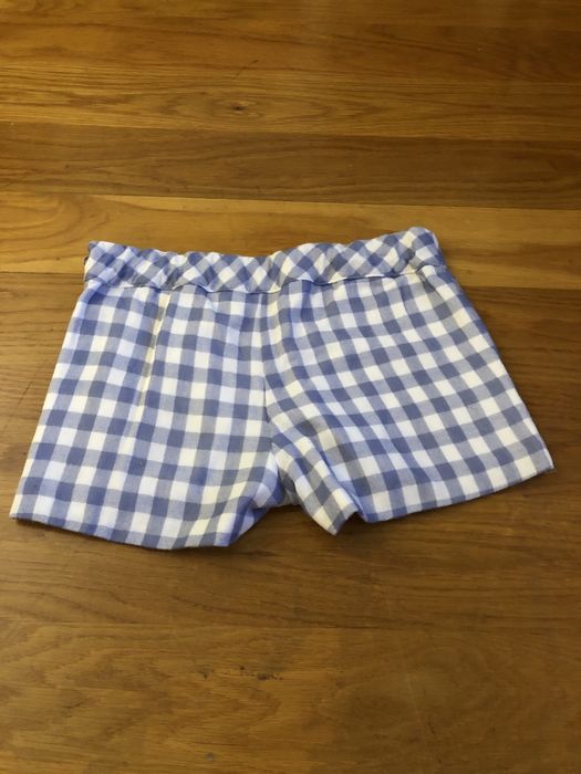 Calções aos quadrados azuis e brancos