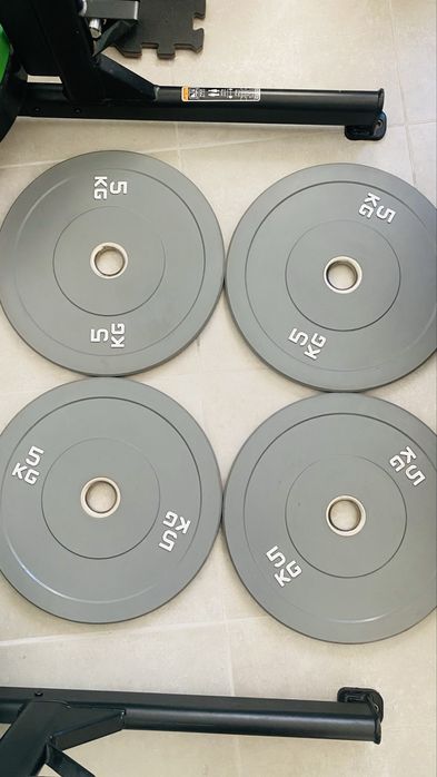 Discos Bumper Olímpicos 10kg, 5kg e 2,5kg