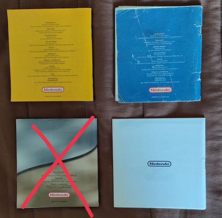 Pokémon Game Boy Manuais Originais