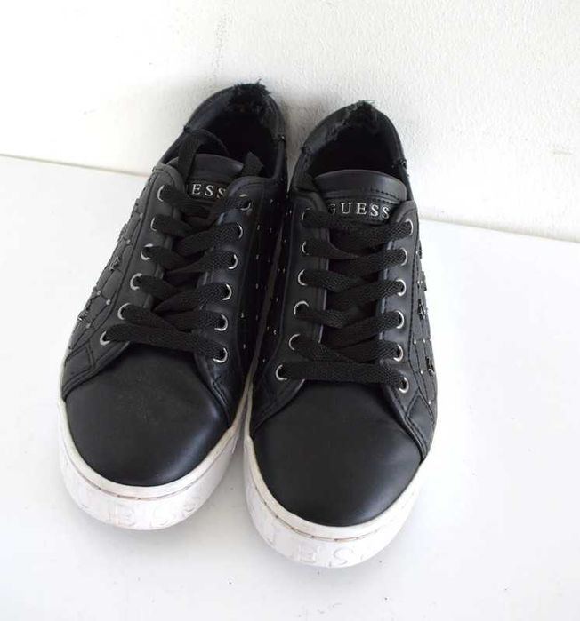 Guess czarne buty trampki sneakersy 37 pikowane