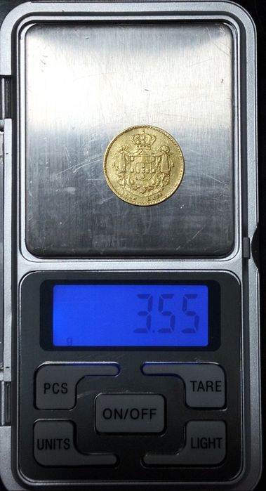 Moeda Ouro 2000 Réis 1858 D. Pedro V Excelente Estado Bom Preço
