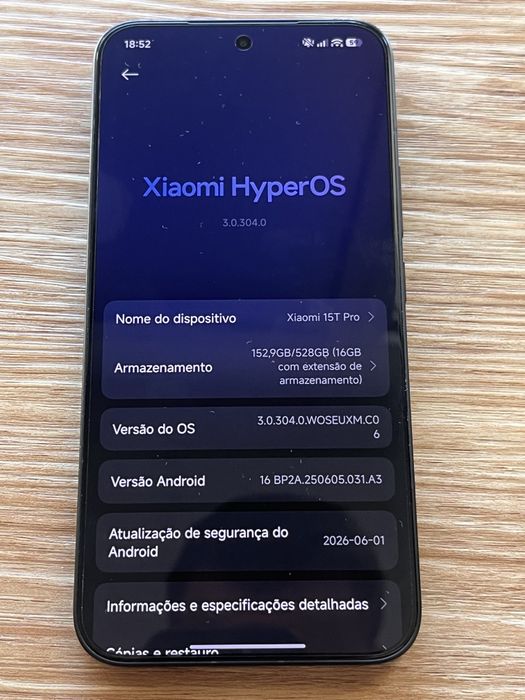 Xiaomi 15T Pro 5G 512GB — Como Novo, c/ Fatura e Garantia
