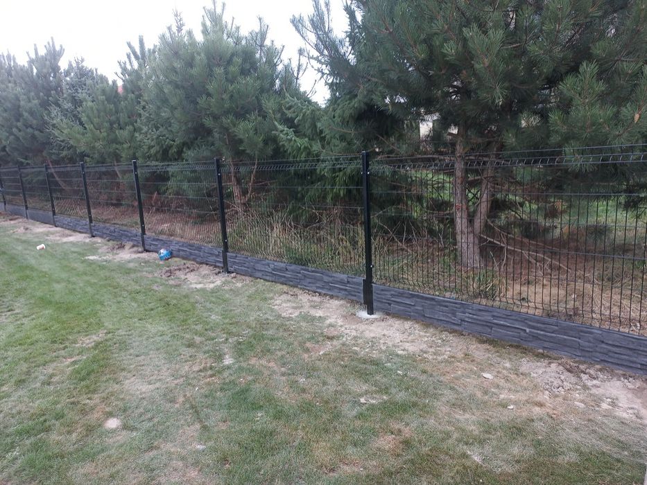 Podmurówka grafit, podmurówka betonowa barwiona