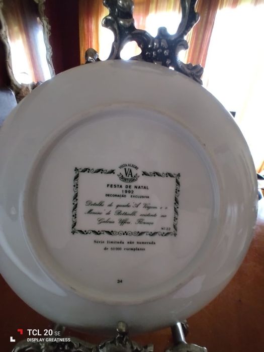 Pratos de coleção da Vista Alegre