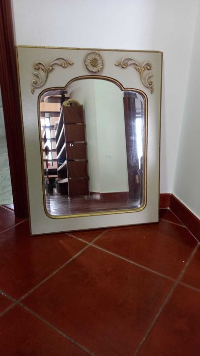 Mobília completa de 8 peças - Vintage p/restaurar - Madeira maciça