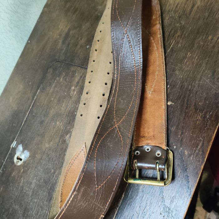 Кожаный офицерский ремень СССР