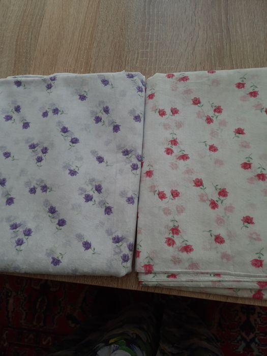 Отрезы  тканей СССР сатин,, вискоза,  ситец, бязь, батист, сорочечная