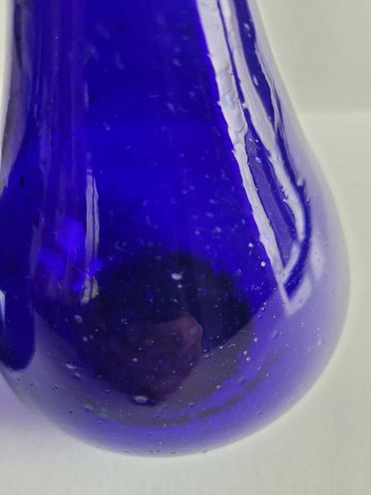 Vidro azul, conjunto de jarros em cobalt glass, origem Israel