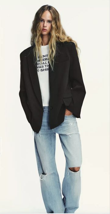 Класичний піджак, блейзер Зара, оверсайз.