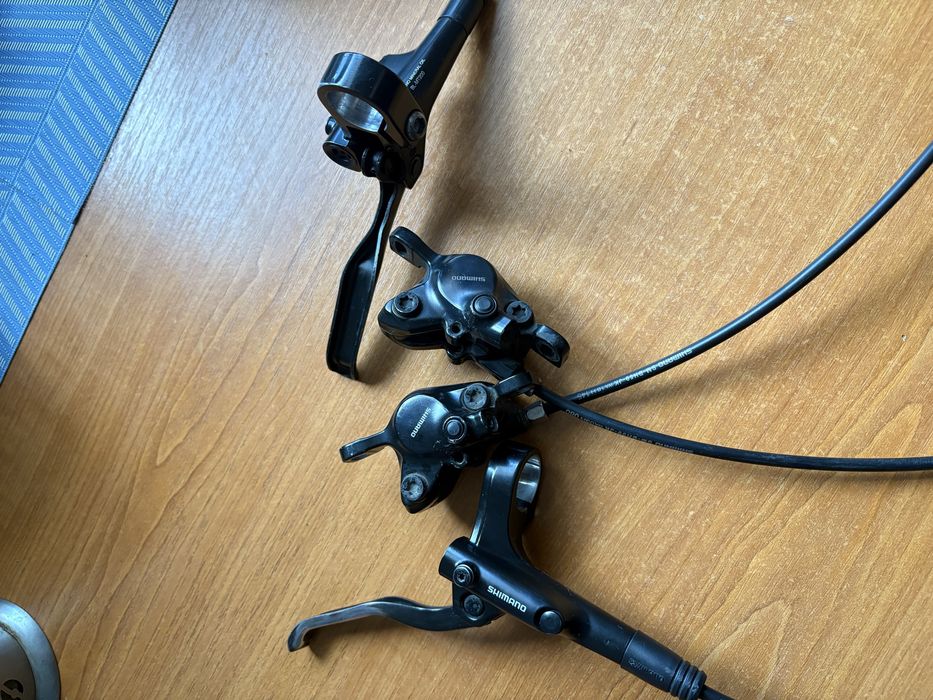 Велозапчастини: Shimano XT,  ротори 203мм, фара, маска, шпиці, переходнік