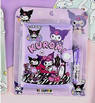 Kuromi piękny notes + długopis z Motywem Sanrio Hello Kitty Kawaii