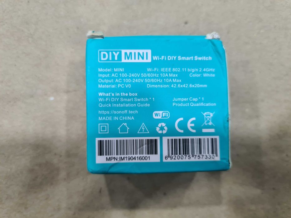 Sonoff Mini DIY Interruptor WIFI Opcão Tasmota Smart Home SmartHome