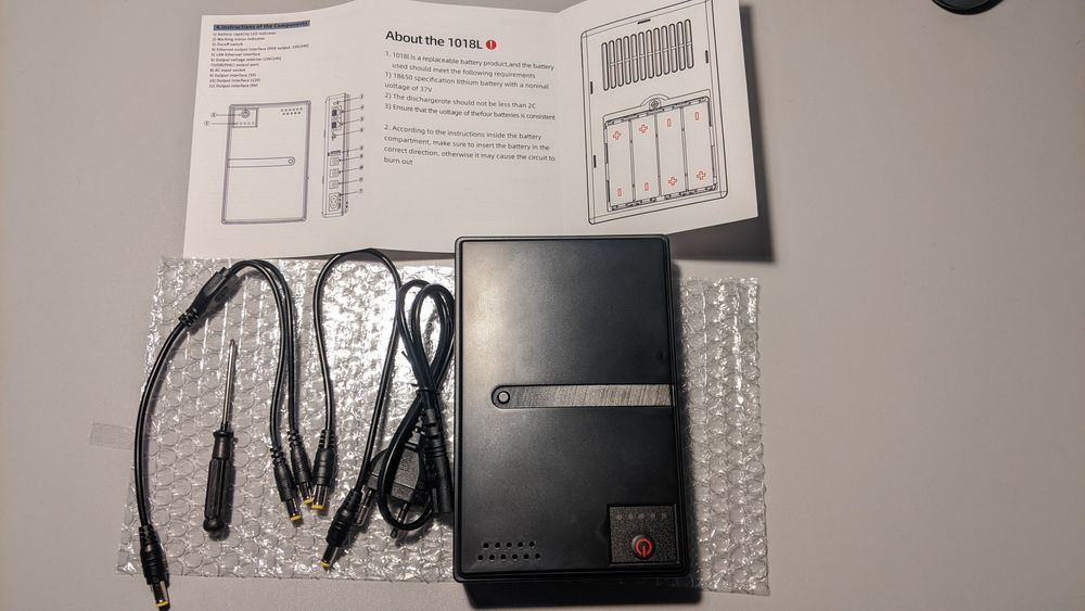 Безперебійник для роутера ДБЖ UPS DC1018L + акумулятори Lii-35E (4шт*3200mAh)