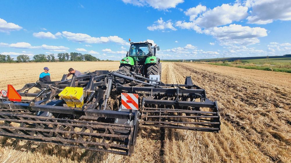 Важкий Дисковий Лущільник КРАТОС 6м Демпферна Борона АРК ГРУП