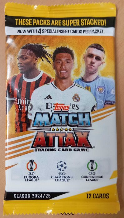 Topps Match attax Champions League 2025. Saszetki nowe 120 kart