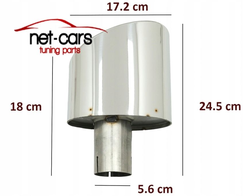 Końcówki wydechu AUDI A5 F5 A4 8W 16- S5 S4 RS5 RS4 Chrom
