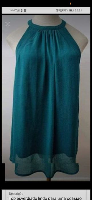 Top sem ombros  tam 42