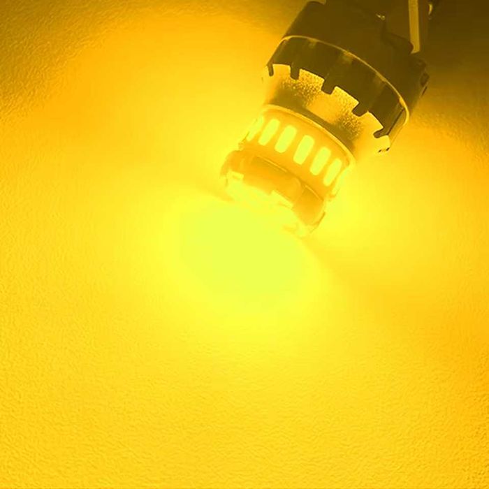 AUXITO Żarówki Żółte YELLOW LED 1156 BA15s P21W Kierunkowskazy