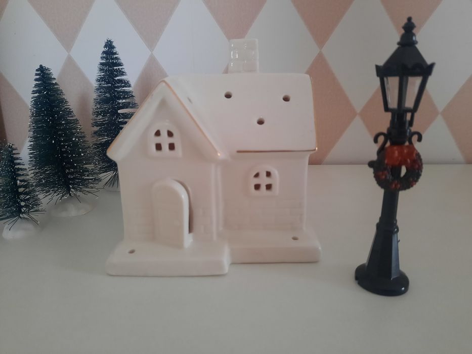 Kamieniczka DUŻA - domek ceramiczny na tealighty